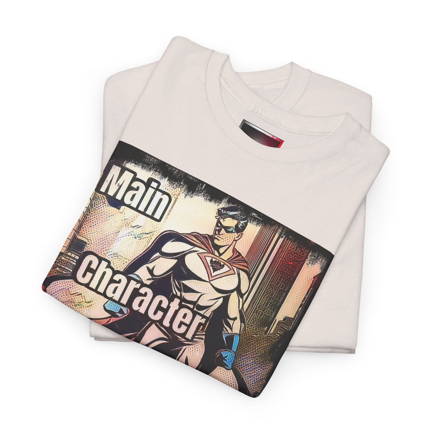 Main Character Energy T-Shirt — Retro Superhero Graphic Tee