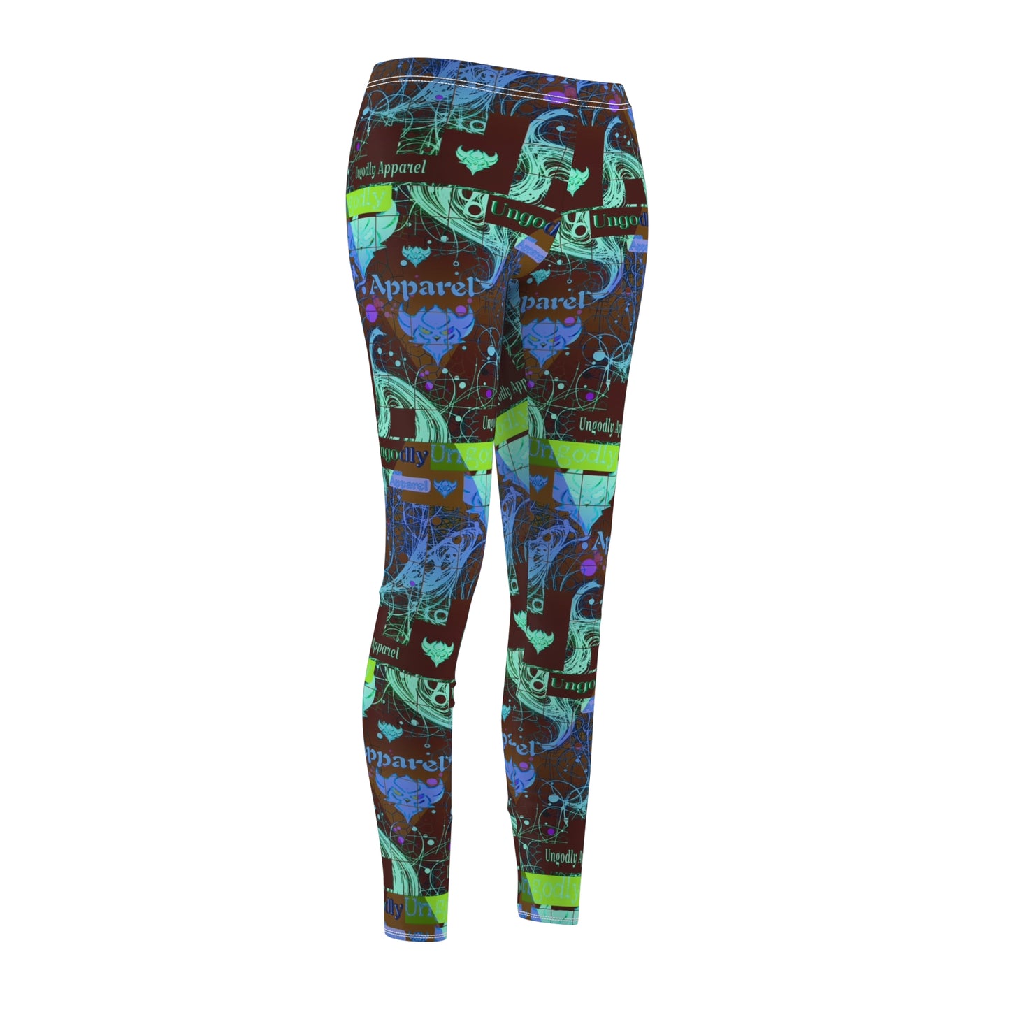 Vibrant Women's AOP Casual Leggings - Inspiring Pattern