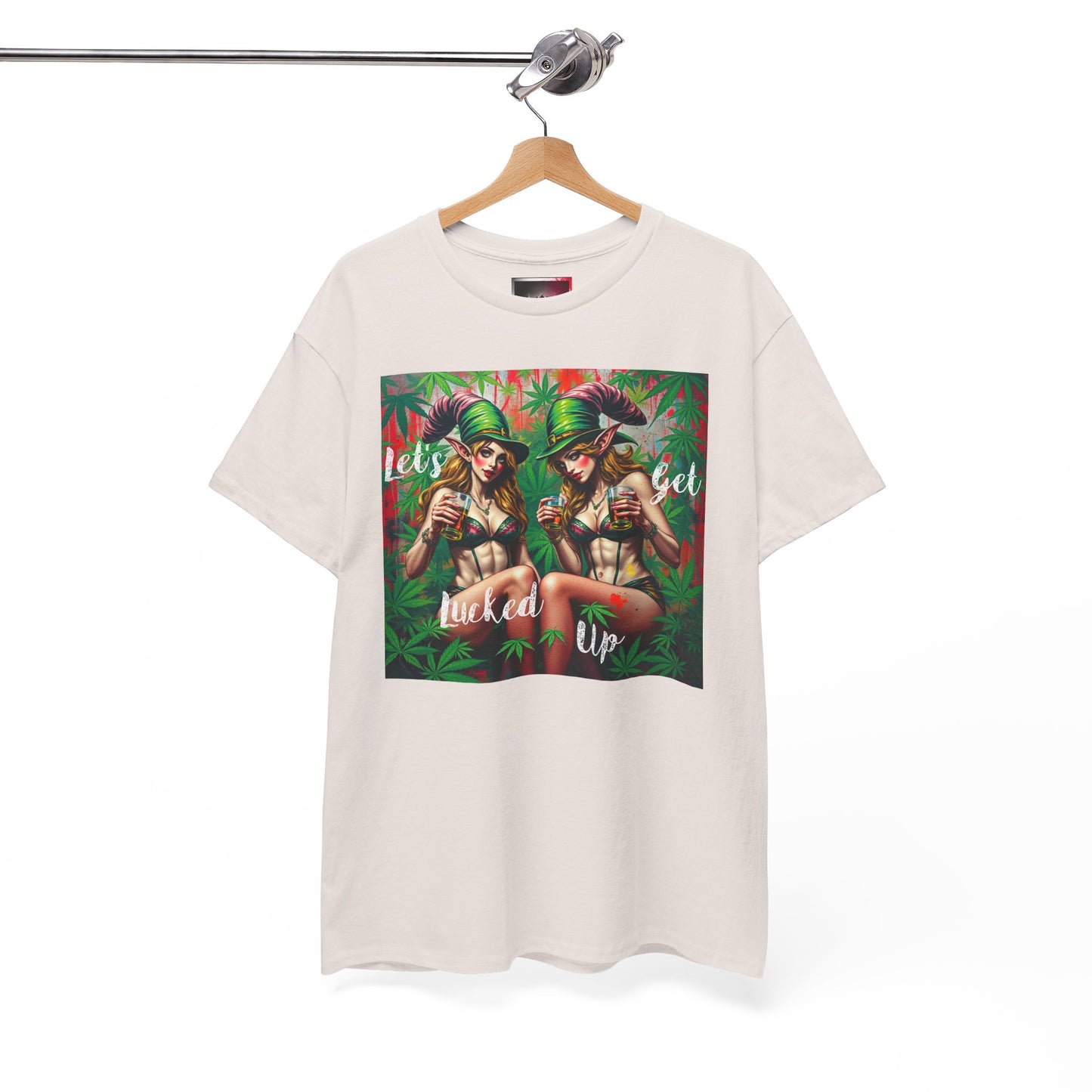 "Let's Get Lucked Up"  Unisex Heavy Cotton Tee - Fun Party T-Shirt