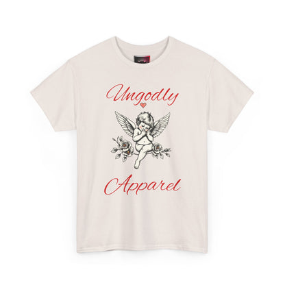 Angel Cherub Graphic Tee — "Ungodly Apparel" Vintage Rose Streetwear