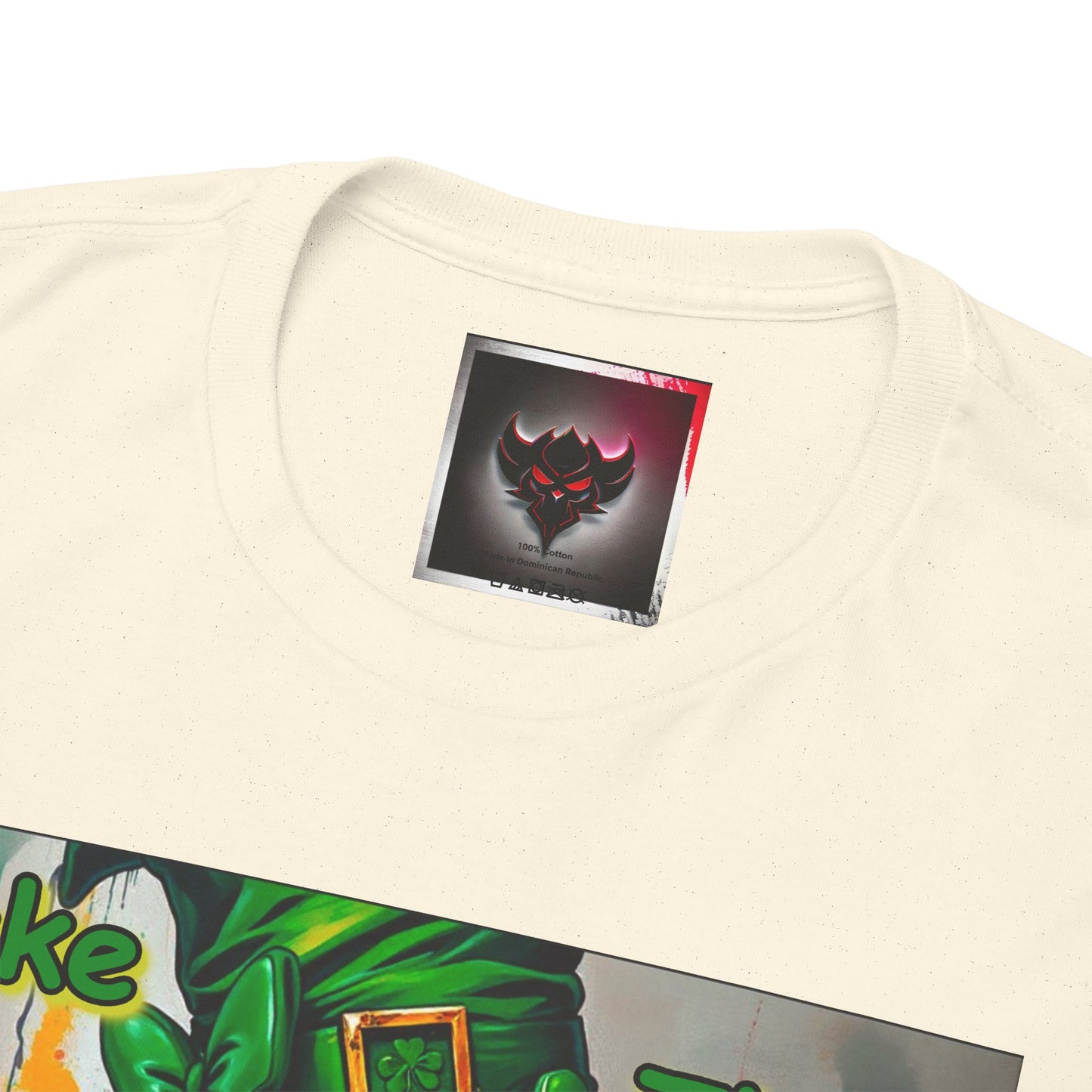 St. Patrick's Day Unisex Heavy Cotton Tee - "Make Your Own Luck Then Double Down" Fun Graphic Tee