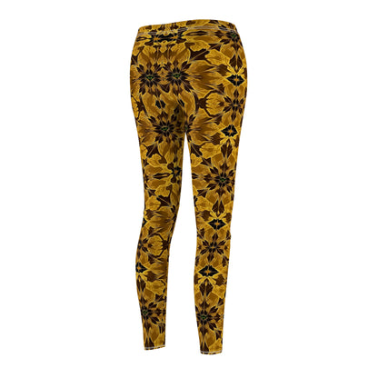 Stylish Botanical Print Leggings for Everyday Wear, Yoga, Exercise, Gifts, Chic Casual Outfit