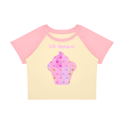 Women’s Raglan Color Block Baby T-Shirt "Ungodly Ice Cream"