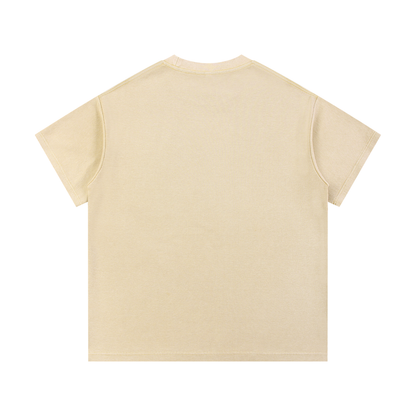 Ungodly Slogan Mineral Wash Waffle Knit T-Shirt