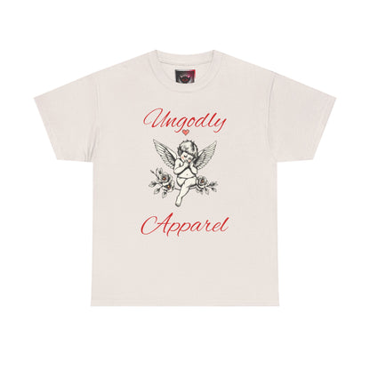 Angel Cherub Graphic Tee — "Ungodly Apparel" Vintage Rose Streetwear