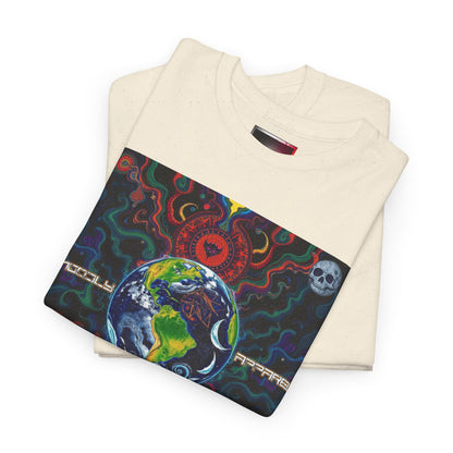 Unisex Heavy Cotton Tee - Vibrant "Ungodly Earth" Design for Nature Lovers