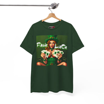 "F*ck Luck" Unisex Heavy Cotton Tee