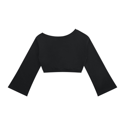 Ungodly Apparel Brown Checkerboard Women's Off-Shoulder Sweatshirt