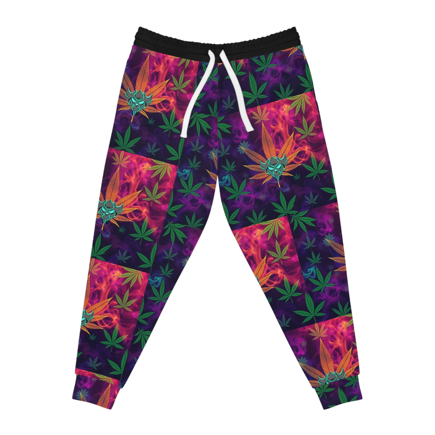 Vibrant Cannabis Graphic Joggers for Active Comfort
