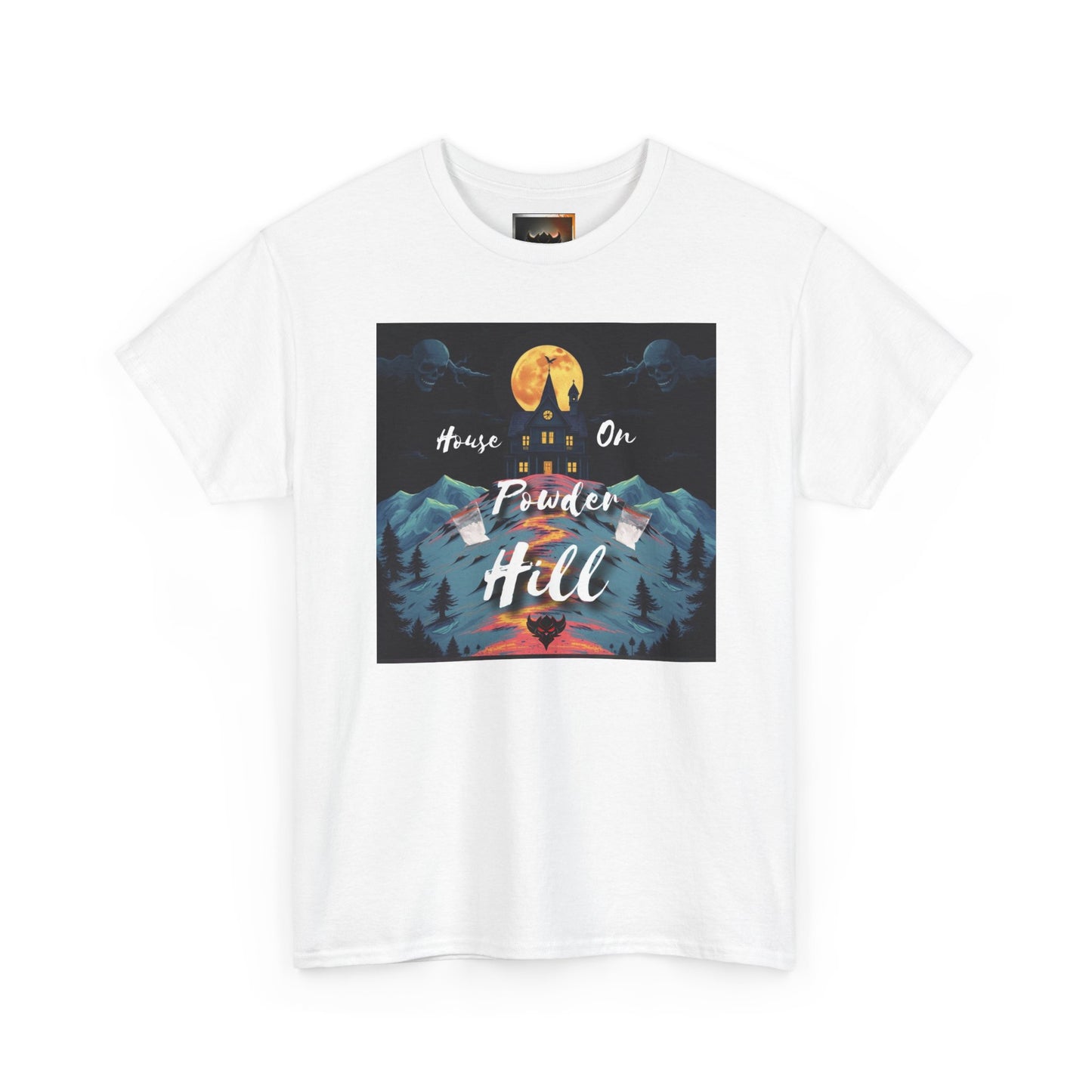 "House on Powder Hill" Inspirational Nature Tee, Adventure Shirt, Mountain Lover Gift, Outdoor Graphic Tee, Travel Shirt, Camping Apparel