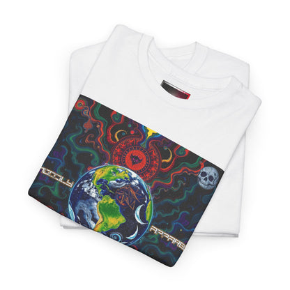 Unisex Heavy Cotton Tee - Vibrant "Ungodly Earth" Design for Nature Lovers