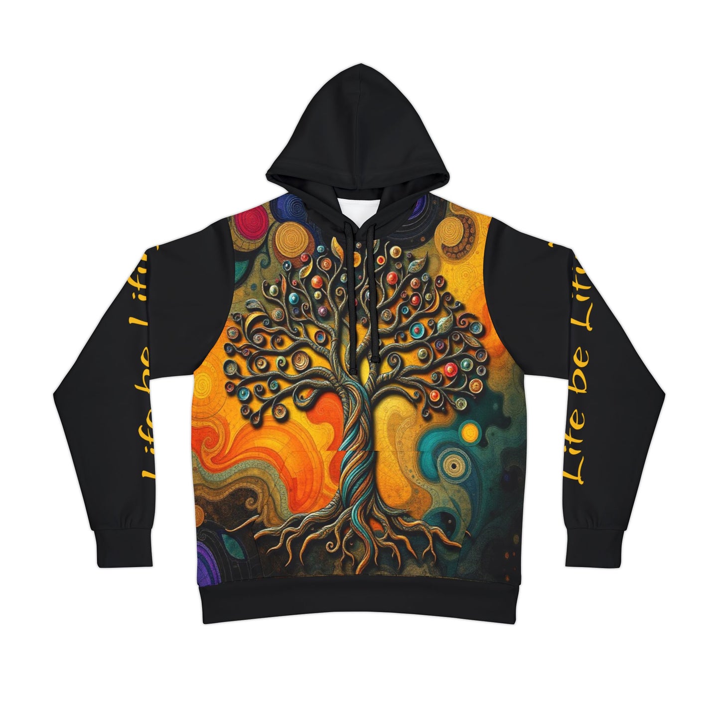Tree of Life Athletic Hoodie –"Life be Lifin'" Embrace Your Journey with Colorful Design