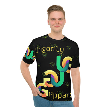 Ungodly Apparel Men's Graphic T‑Shirt — 'Stay Ungodly' Retro Chain Logo Tee