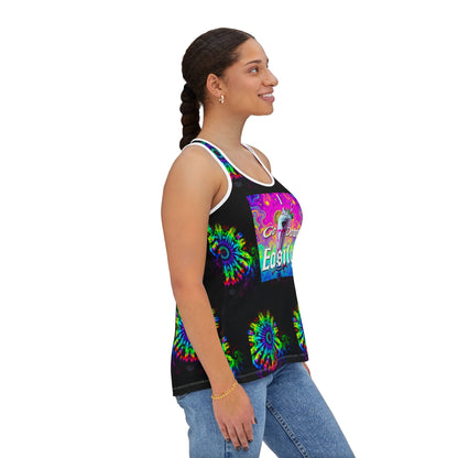 Psychedelic Women's Tank Top, Edgy Summer Style, Boho Vibes, Festival Attire, Comfortable Everyday Wear