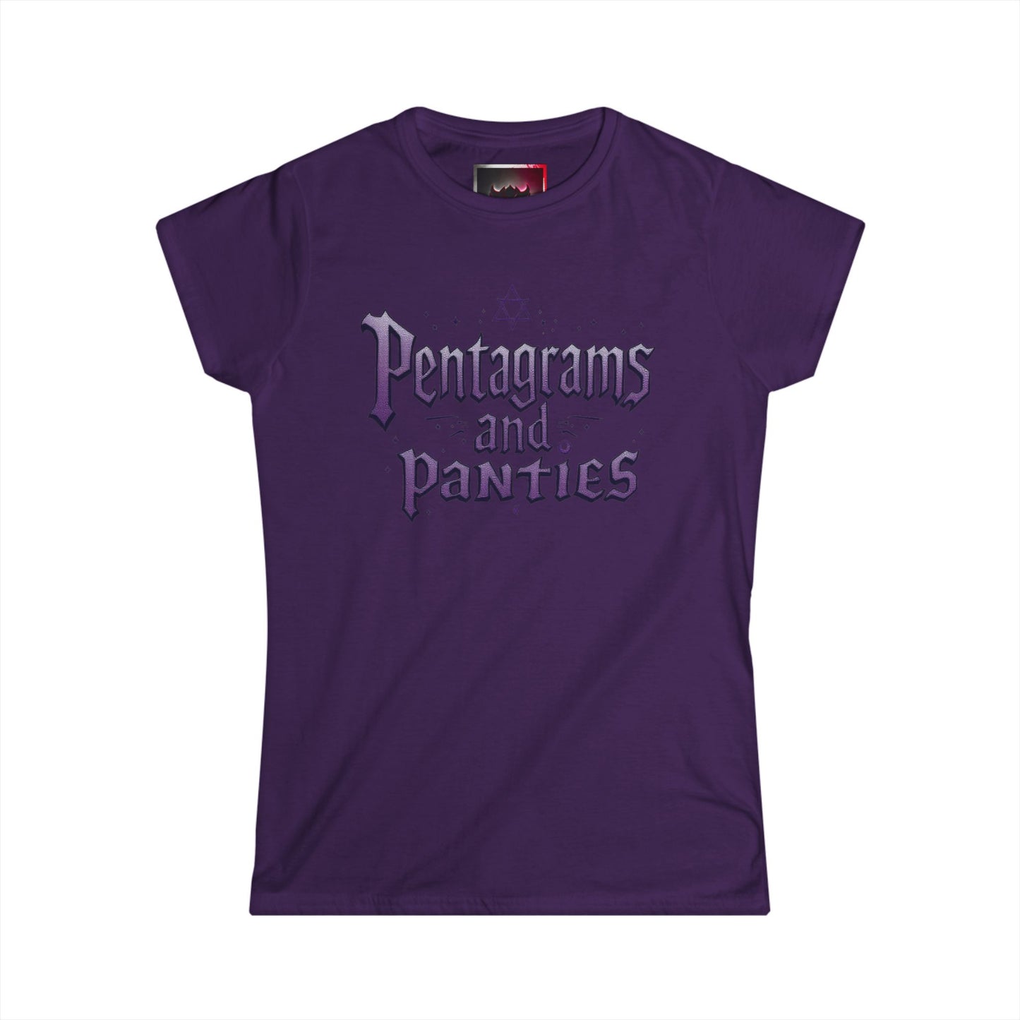 "Pentagrams and Panties" Women’s Tee, Gothic Style Shirt, Witchy Apparel, Casual Wear, Gift for Her