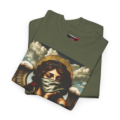 Angel Portrait Graphic Tee — 'Ungodly Apparel' Streetwear T-Shirt