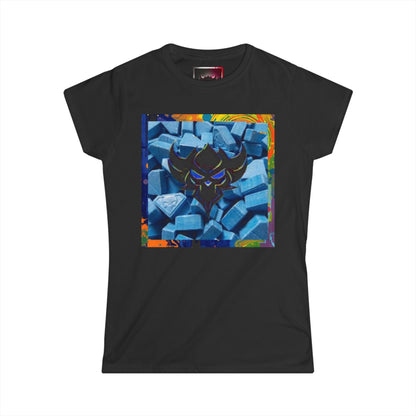 "Ungodly X Apparel Blues" Vibrant Graphic Women's T-Shirt - Colorful Casual Wear, Unique Gift, Everyday Fashion, Art Tee, Summer Style
