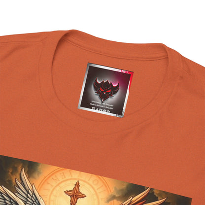 Angels & Demons Graphic Tee — 'Heavenly Musical' Vintage Gothic Art Shirt