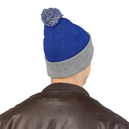 Ungodly EyeEmbroidered Eye Mandala Pom-Pom Beanie