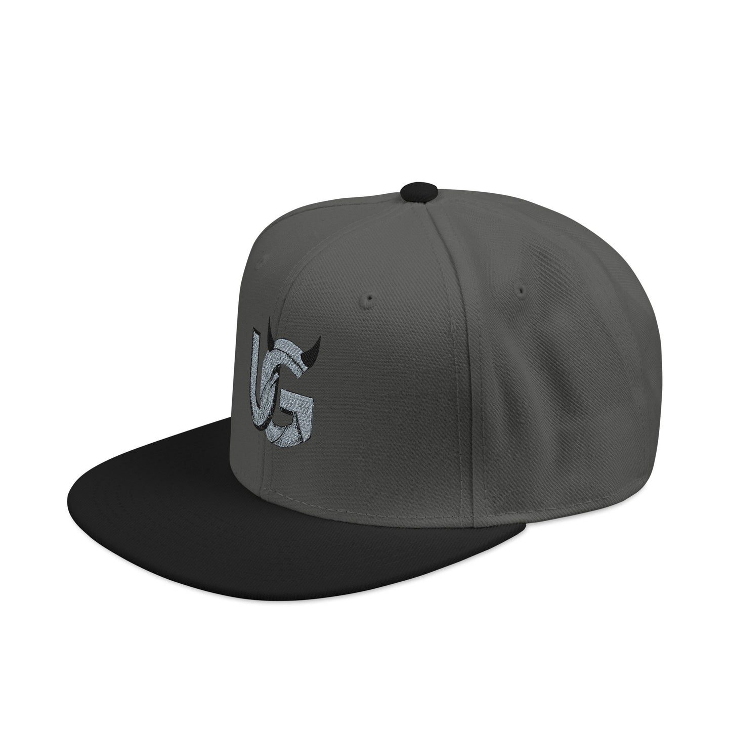 Embroidered 'UG' Snapback Hat — Streetwear Flat Brim Cap