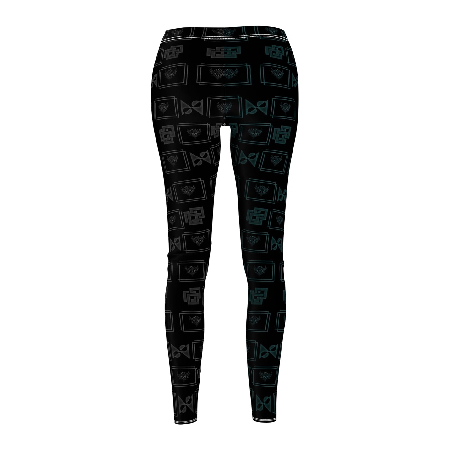 Black Ungodly Tech Pattern Leggings
