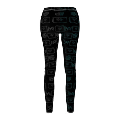 Black Ungodly Tech Pattern Leggings