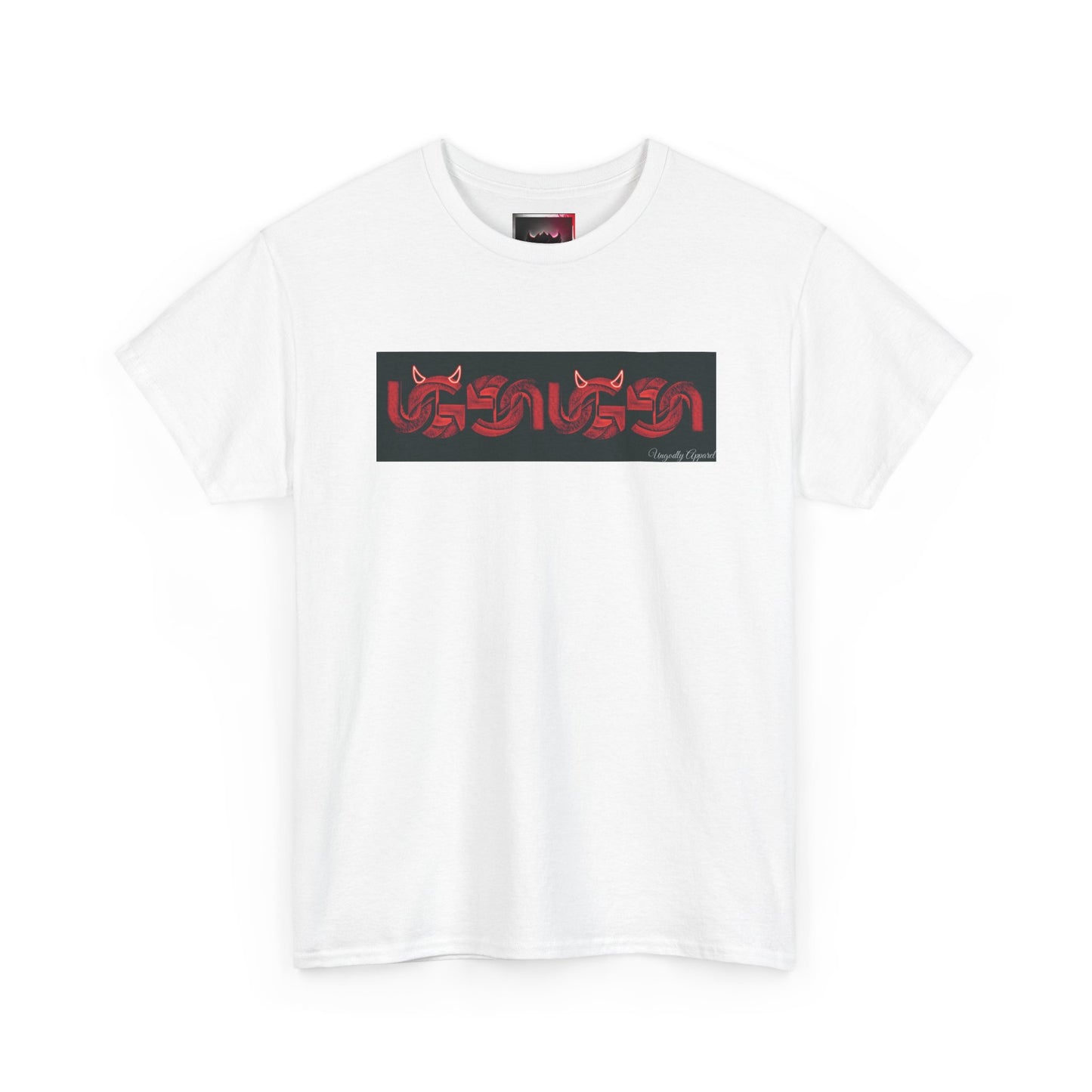 Red UG Logo Box Logo T‑Shirt