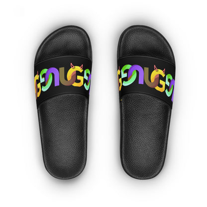 "Ungodly-UG" Slide Sandals — Rainbow Snake Chain Design Women’s Slides