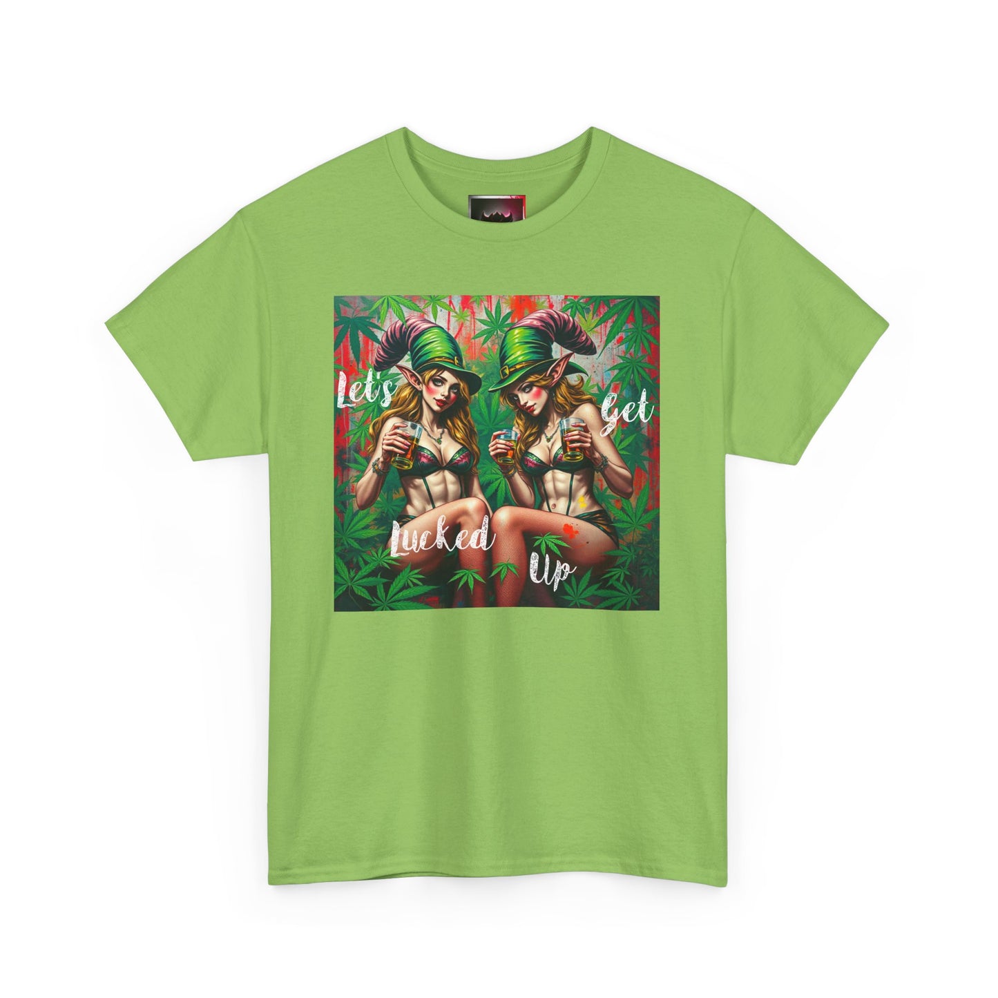 "Let's Get Lucked Up"  Unisex Heavy Cotton Tee - Fun Party T-Shirt
