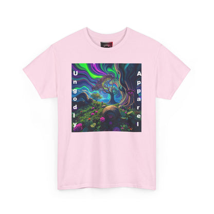 Ungodly Apparel Unisex Heavy Cotton Tee - Vibrant Nature Design