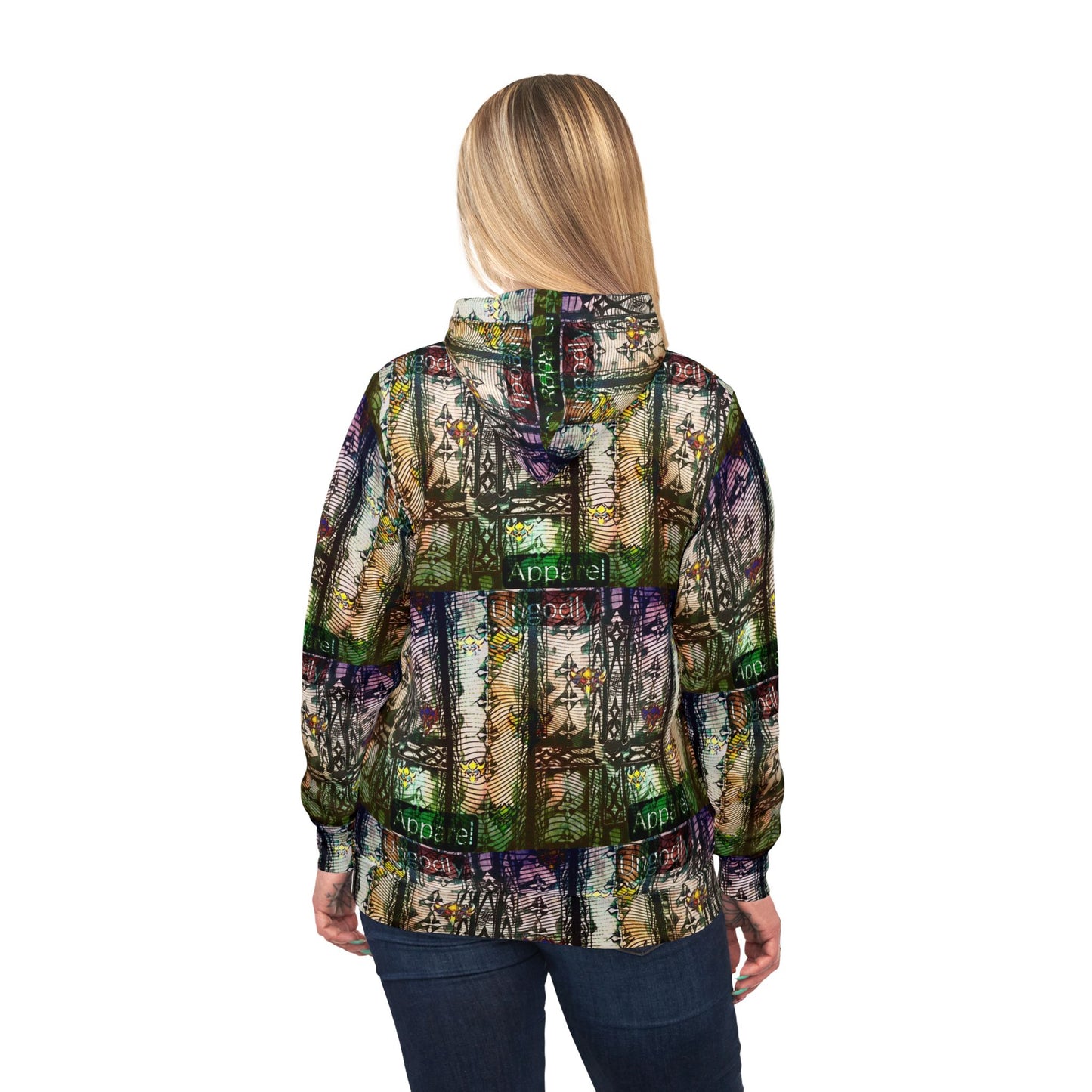 "Ungodly Apparel" Vibrant Floral Athletic Hoodie