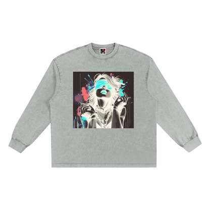 "Bad Decisions, Better Stories" Snow Washed Frayed Edge T-Shirt