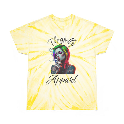 Vibrant Tie-Dye T-Shirt with Graphic Design