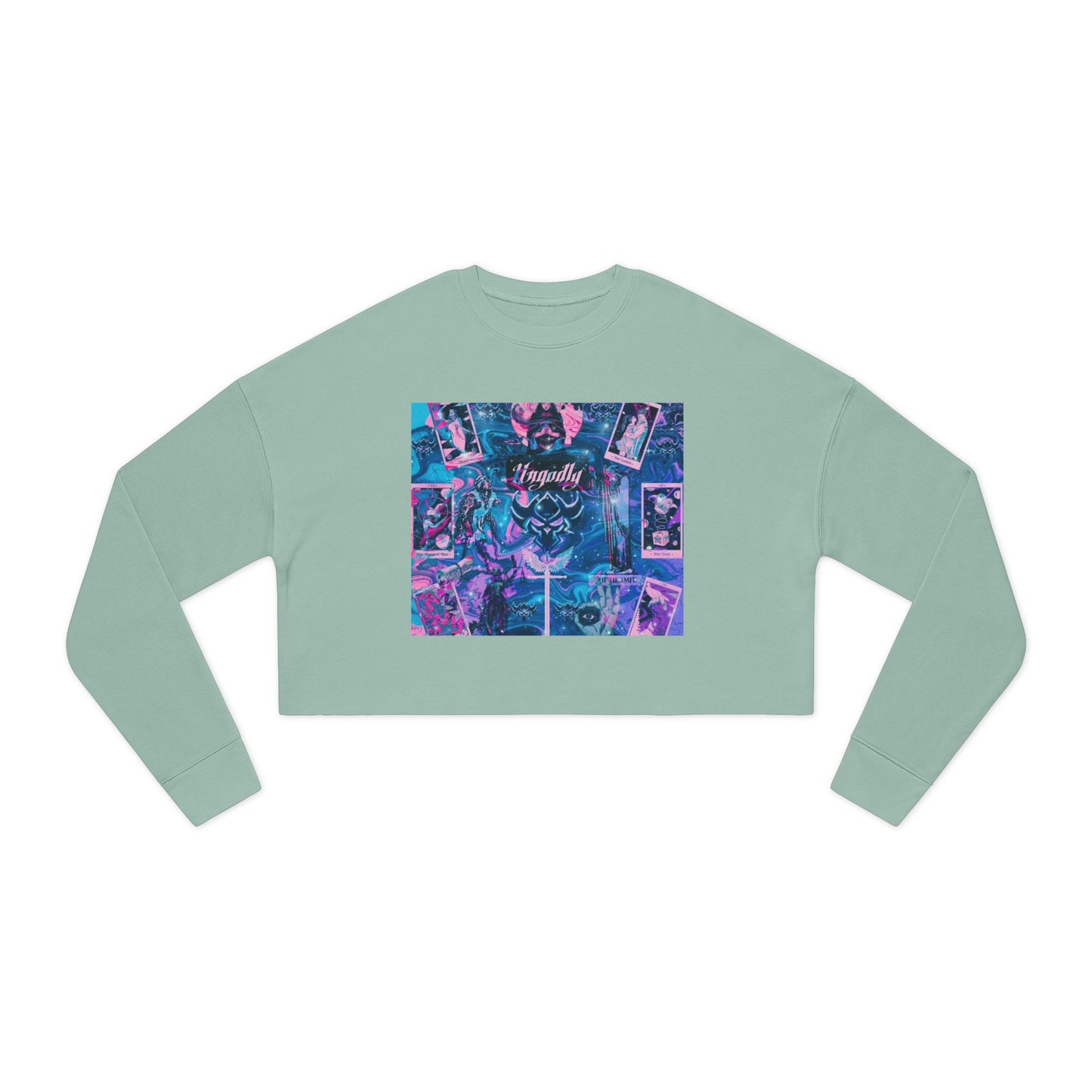 "Ungodly Tarot" Sweatshirt — Vaporwave Collage 'Royalty' Graphic