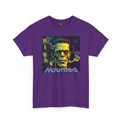 "High and Haunted" Frankenstein Tee, Unisex Graphic Shirt, Halloween Apparel, Spooky Gift, Horror Movie Merchandise, Party Outfit