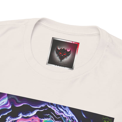 "K-Hole" Unisex Heavy Cotton Tee - Cosmic Swirl Graphic Tee for Trendy Vibes