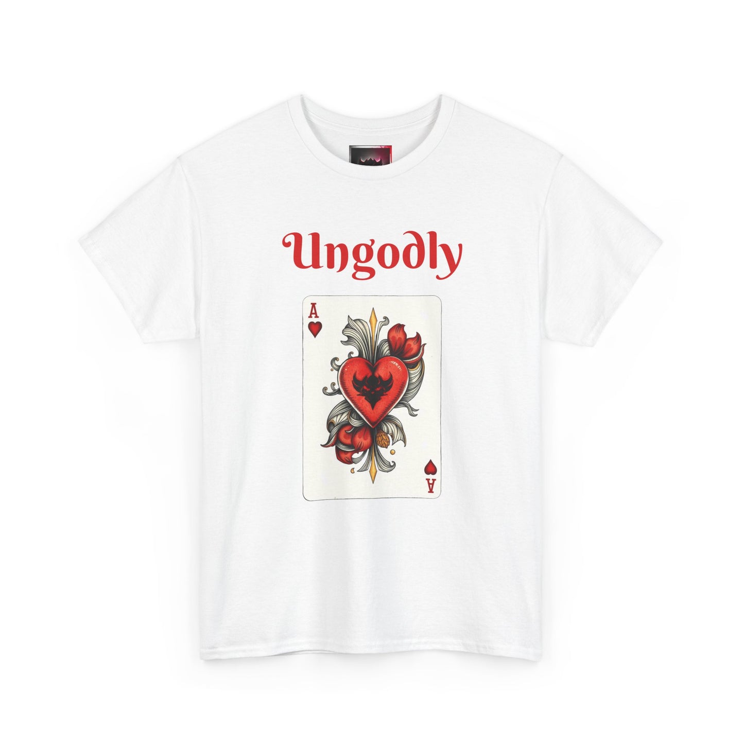 Ungodly Ace of Hearts Tee — Vintage Tattoo Card Graphic T-Shirt
