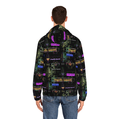 "Ungodly Apparel" Edgy Graphic Full-Zip Hoodie for Men - Stylishly Approved Apparel