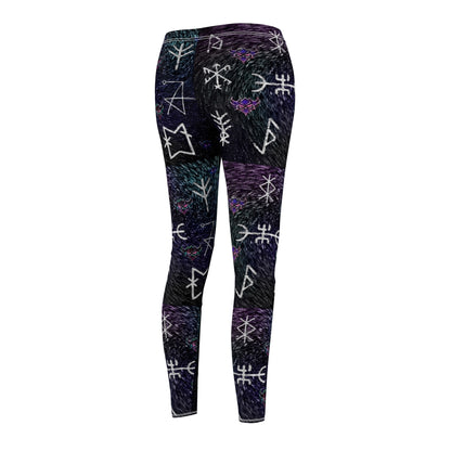 Protection and Good Energy Mystic Rune Leggings — Women's All-Over Print Casual Leggings