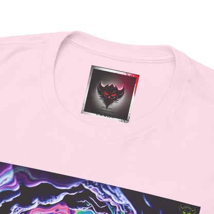 "K-Hole" Unisex Heavy Cotton Tee - Cosmic Swirl Graphic Tee for Trendy Vibes