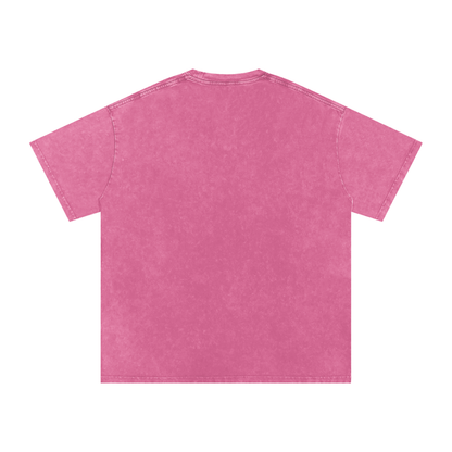 "Hustle in My DNA" Snow Washed Oversized Cotton T-Shirt