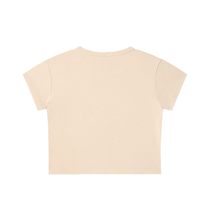 "Feral, Not Fragile" Snow Washed Crop Top
