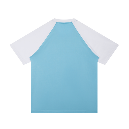 Ungodly Apparel Contrast Raglan Sleeve Mesh T-Shirt