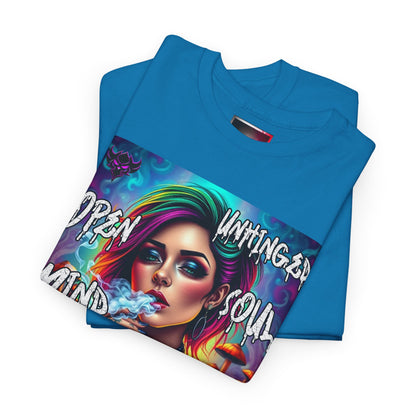 "Open Mind Unhinged Soul" Graphic Tee - Unisex Heavy Cotton Tee