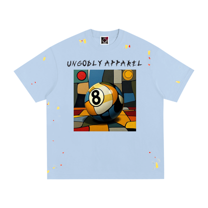 8 Ball Paint Splatter T-Shirt