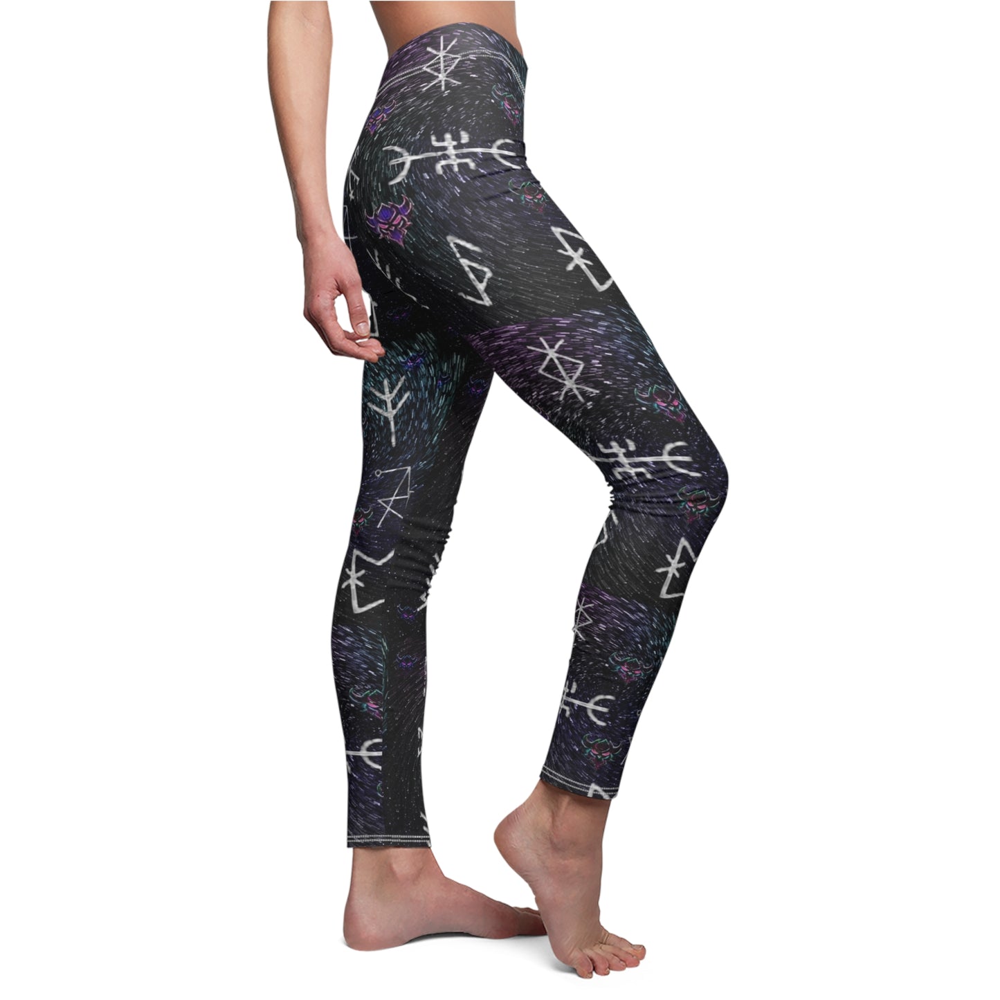 Protection and Good Energy Mystic Rune Leggings — Women's All-Over Print Casual Leggings