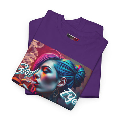 "3rd Eye Dialeted" Unisex Heavy Cotton Tee - Vibrant Art Tee for Creative Souls