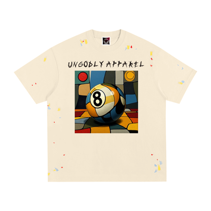 8 Ball Paint Splatter T-Shirt