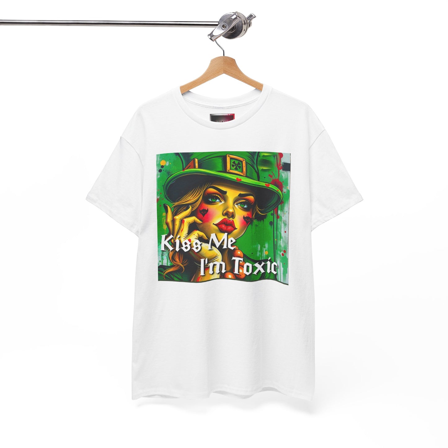 "Kiss Me I'm Toxic" Graphic Unisex Heavy Cotton Tee