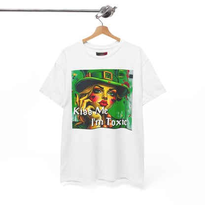 "Kiss Me I'm Toxic" Graphic Unisex Heavy Cotton Tee